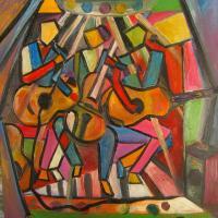 Abstract - The Musicians - Oil
